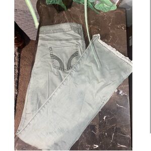 Hollister Gray Flare Wide Leg Jeans